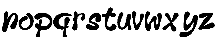 Soda Hendrix Font LOWERCASE