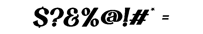 Sofia Dream Sample Italic Font OTHER CHARS