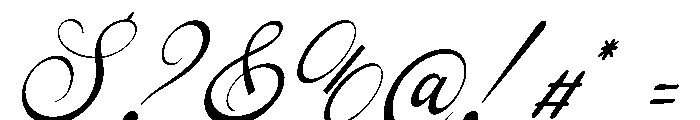 Sofiya Wiyona Italic Font OTHER CHARS