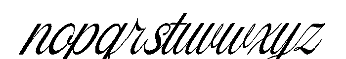 Sofiya Wiyona Italic Font LOWERCASE