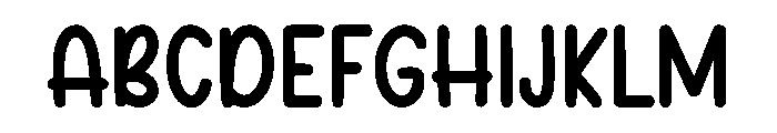 Soft Corn Font UPPERCASE