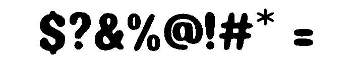 Soft Display Font OTHER CHARS