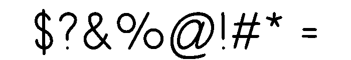 Soft Glow Font OTHER CHARS