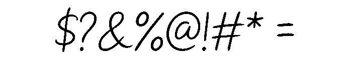 Soft Hand Font OTHER CHARS