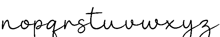 Soft Hand Font LOWERCASE