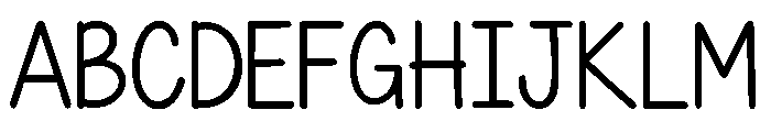 Soft Handwritten Font UPPERCASE