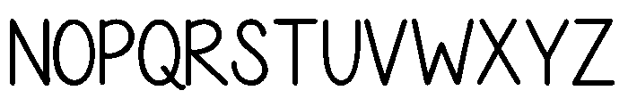 Soft Handwritten Font UPPERCASE