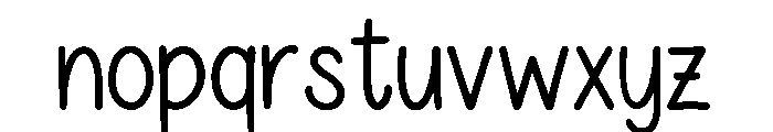 Soft Handwritten Font LOWERCASE