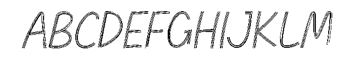 Soft Lines Font UPPERCASE
