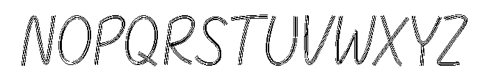 Soft Lines Font UPPERCASE