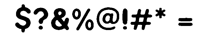 Soft Rounded Font OTHER CHARS
