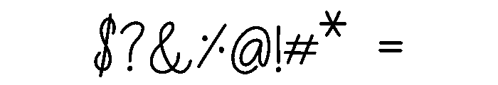 Soft Script Font OTHER CHARS