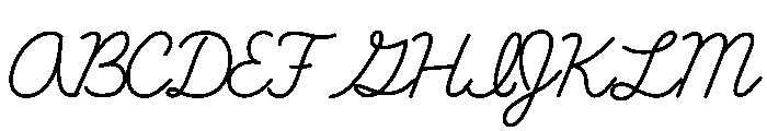 Soft Script Font UPPERCASE