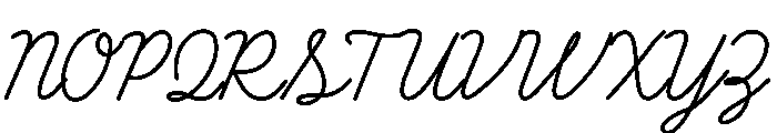 Soft Script Font UPPERCASE