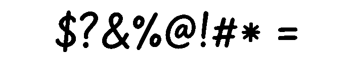 Soft Signature Font OTHER CHARS