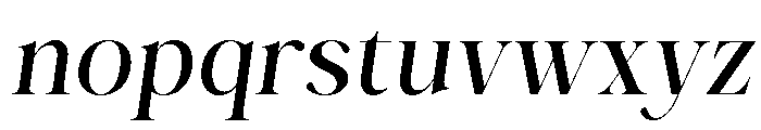 Softglam Italic Font LOWERCASE