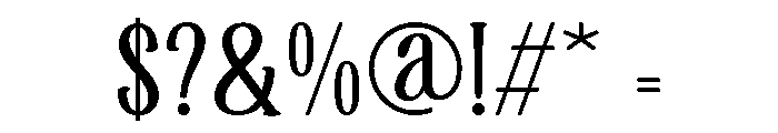 Softique Medium Font OTHER CHARS