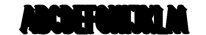 Softique Nostalgic Extrude Reg Font UPPERCASE