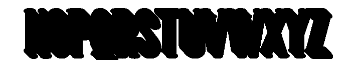 Softique Nostalgic Extrude Reg Font UPPERCASE