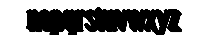 Softique Nostalgic Extrude Reg Font LOWERCASE