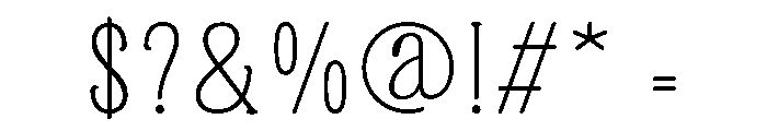 Softique Thin Font OTHER CHARS