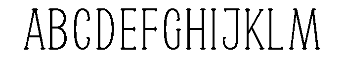 Softique Thin Font UPPERCASE