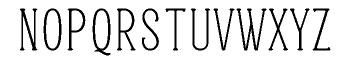 Softique Thin Font UPPERCASE