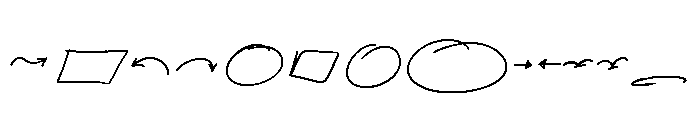 Softly Written Dingbats Font UPPERCASE