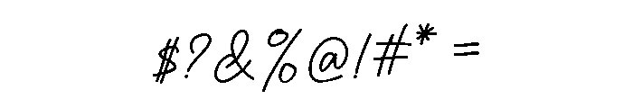 Softly Written Vers1 Font OTHER CHARS
