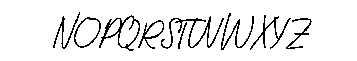 Softly Written Vers1 Font UPPERCASE