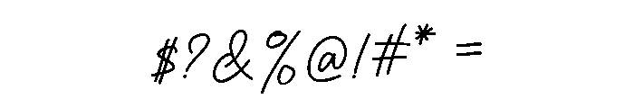 Softly Written Vers2 Font OTHER CHARS