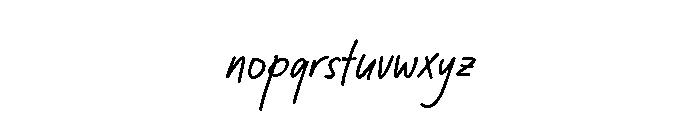 Softly Written Vers2 Font LOWERCASE