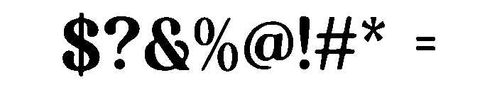 Softon Display Font OTHER CHARS
