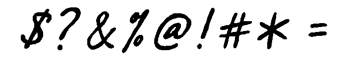 Softsketch Script Regular Font OTHER CHARS