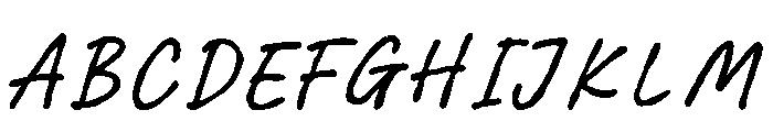 Softsketch Script Regular Font UPPERCASE