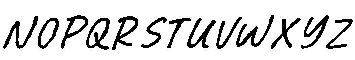 Softsketch Script Regular Font UPPERCASE