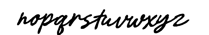 Softsketch Script Regular Font LOWERCASE
