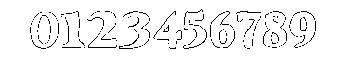 Sogela Outline Font OTHER CHARS