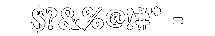Sogela Outline Font OTHER CHARS