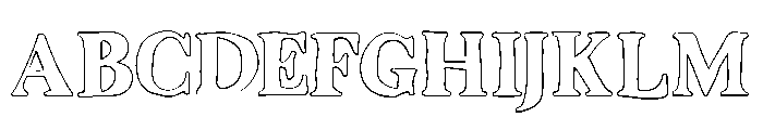Sogela Outline Font UPPERCASE