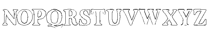 Sogela Outline Font UPPERCASE