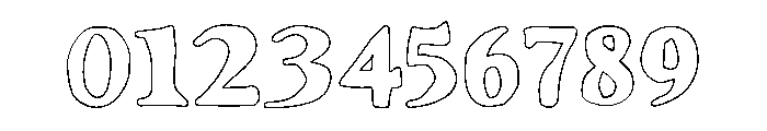 SogelaOutline Font OTHER CHARS