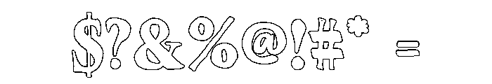 SogelaOutline Font OTHER CHARS