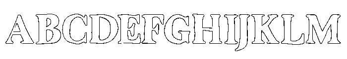 SogelaOutline Font UPPERCASE