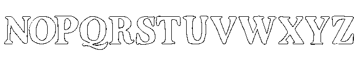 SogelaOutline Font UPPERCASE