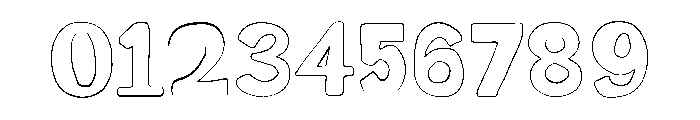 Sokers Capright Outline Font OTHER CHARS