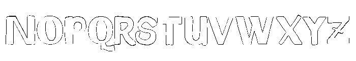 Sokers Capright Outline Font UPPERCASE