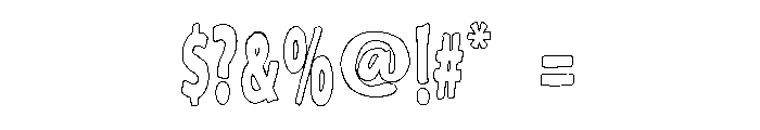 SokersCaprightOutline Font OTHER CHARS