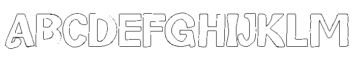 SokersCaprightOutline Font UPPERCASE