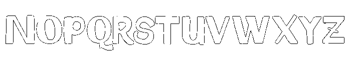 SokersCaprightOutline Font UPPERCASE
